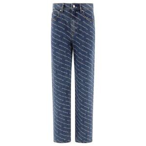 Alexander Wang Jeans With Logo Crystal Hotfix tag size 29 Women